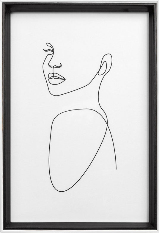 Walther silhouette - houten lijst - fotoformaat 20x30 cm - zwart