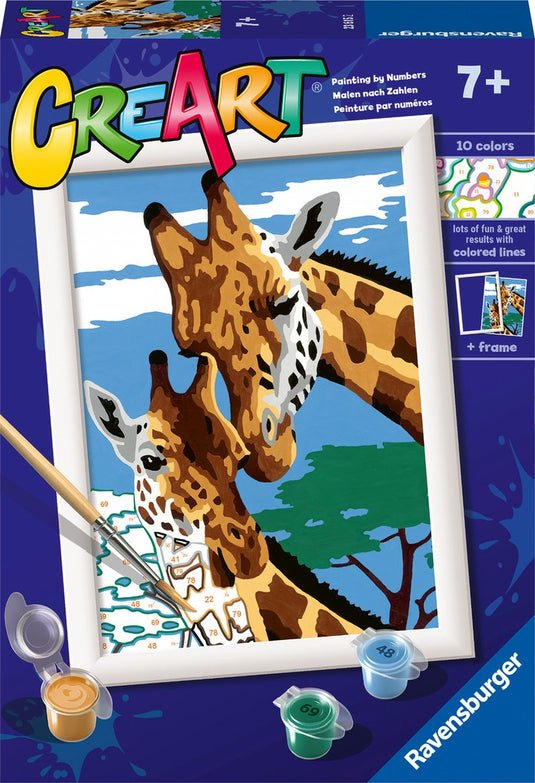 Ravensburger creart schilderen op nummer - schattige giraffen