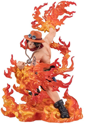 Bandai one piece figuartszero pvc statue (extra battle) portgas. d. ace -one piece bounty rush 5th anniversary- 17 cm