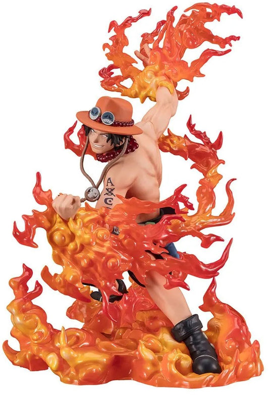 Bandai one piece figuartszero pvc statue (extra battle) portgas. d. ace -one piece bounty rush 5th anniversary- 17 cm
