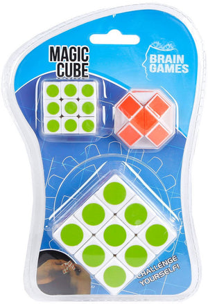 Brain games puzzelkubus, set van 3