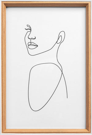 Walther silhouette - houten lijst - fotoformaat 20x30 cm - beuken