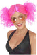 Vegaoo fluo roze pruik voor dames - verkleedpruik - one size