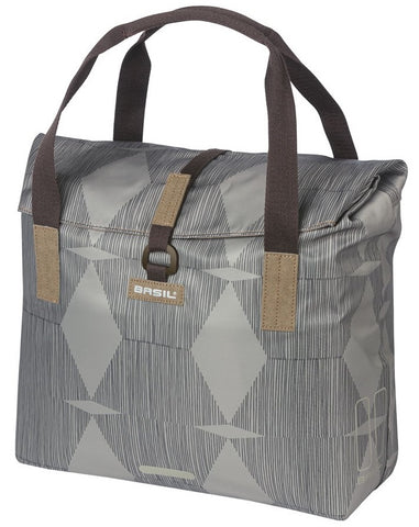 Basil elegance 20-26l grijs 18390 shoppertas chateau taupe