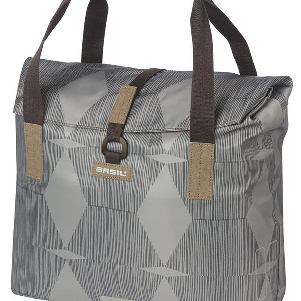 Basil elegance 20-26l grijs 18390 shoppertas chateau taupe