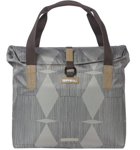 Basil elegance 20-26l grijs 18390 shoppertas chateau taupe