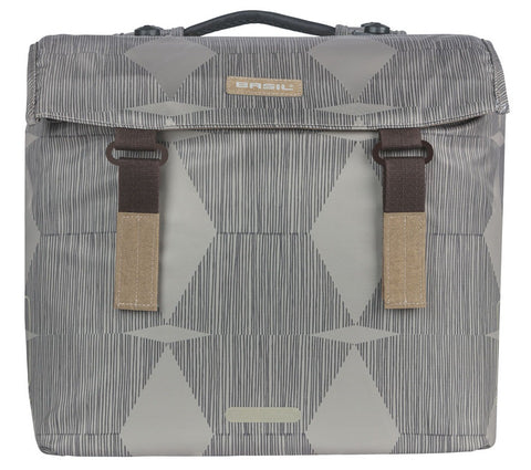 Basil Elegance dubbel fietstas MIK 40-49L chateau taupe