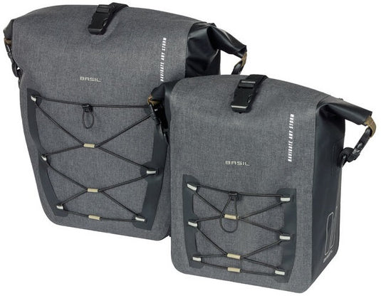 Basil Navigator Storm MIK SIDE fietstas - sportieve en functionele enkele fietstas - zwart - 100% waterdicht