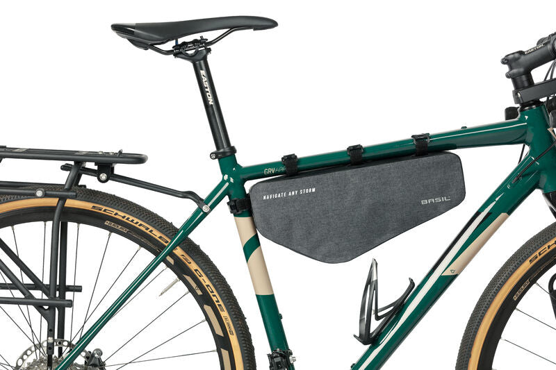 Load image into Gallery viewer, De Basil Navigator Storm frametas - waterdichte fietstas - unisex - zwart
