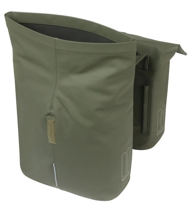 Load image into Gallery viewer, Basil dubbele fietstas city mik 28 - 32 liter - moss green
