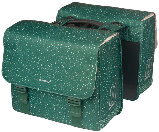 Basil dubbele fietstas flair mik 35 liter 15 x 35 x 31 cm (2x) - groen