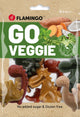 Flamingo veggie - snack honden - veggie dino mix m 4st 120gr - 4st
