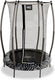 Exit toys exit tiggy trampoline ø140cm - met veiligheidsnet - rond - kindertrampoline - zwart grijs