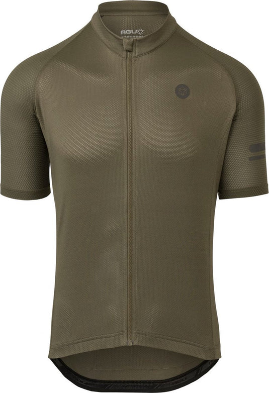 Agu essential fietsshirt heren - korte mouwen - army green - maat xxl