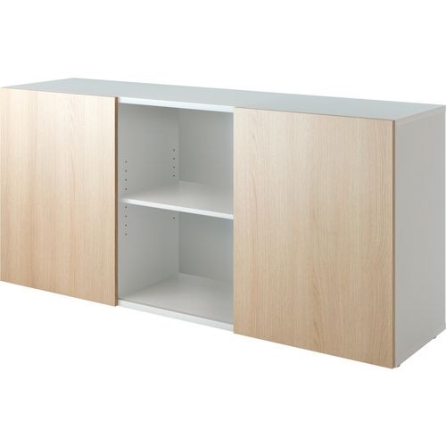 Bach schuifdeurkast hammerer 2fh eiken, wit