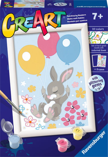 Ravensburger creart flying bunny - schilderen op nummer voor kinderen