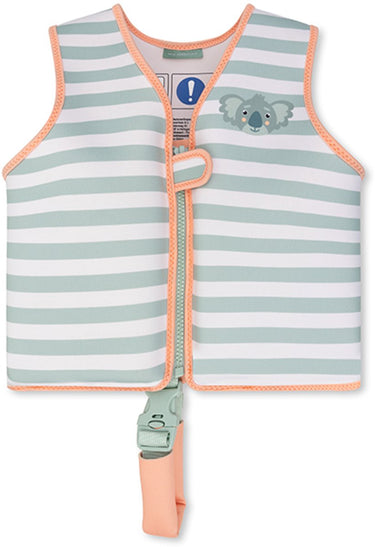 Swim essentials - zwemvest kleuter 3-6 jaar - groen - gestreept - drijfvest