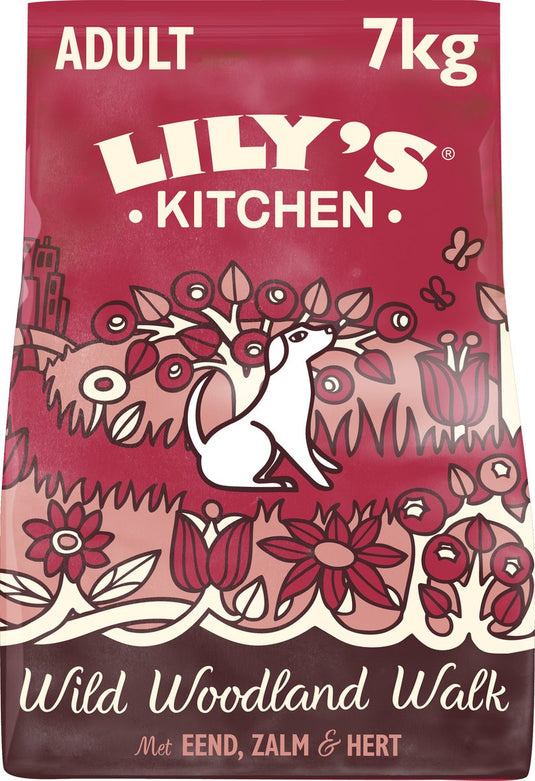 Lily's kitchen - hondenvoer - droogvoer - wild woodland walk met eend, zalm hert - 7 kg
