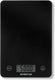 Inventum ws305b - digitale keukenweegschaal - 1 gr tot 5 kg - tarrafunctie - glazen oppervlak - inclusief batterij - zwart glas