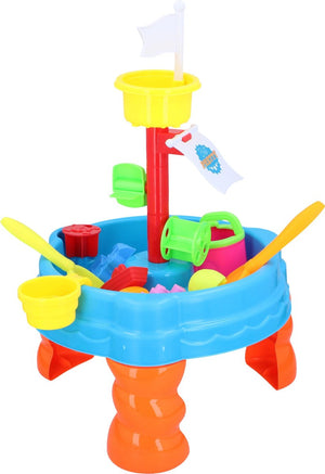Zand- en watertafel met toren, 22dlg.