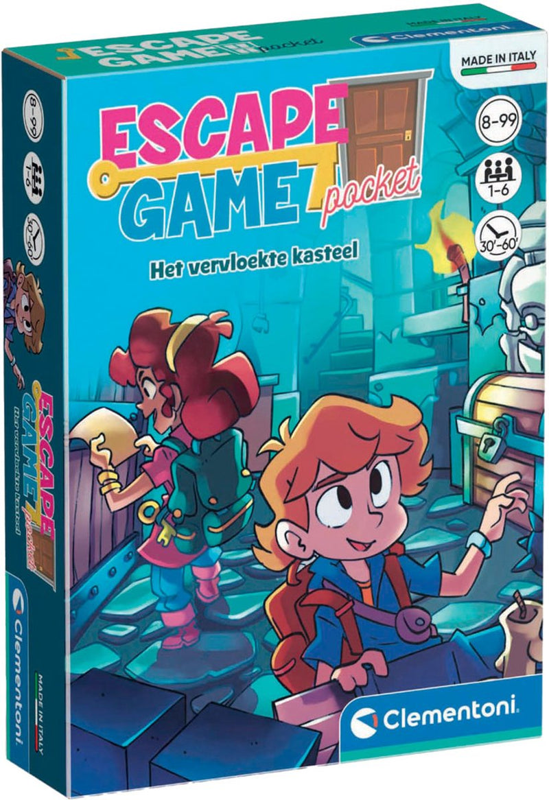 Afbeelding laden in galerijviewer, Clementoni pocket escape spel - het vervloekte kasteel
