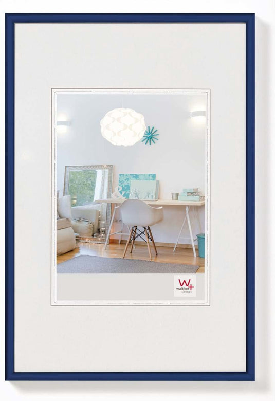 Walther new lifestyle - kunststof lijst - fotoformaat 28x35 cm - blauw