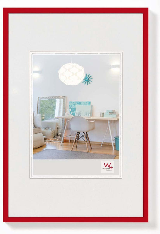 Walther new lifestyle - kunststof lijst - fotoformaat 60x80 cm - rood