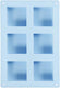 Creativ company silicone vormen lichtblauw, 60ml