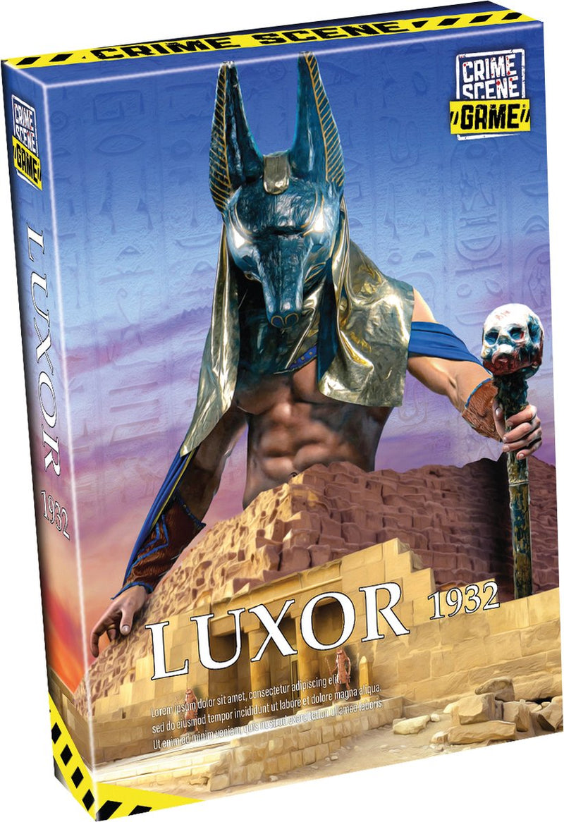 Afbeelding laden in galerijviewer, Tactic crime scene luxor 1932 – bordspel – misdaadspel – archeologisch mysterie in egypte – diepgaand onderzoek en deductie – crime scene serie – game storm studio – 1 of meer spelers – vanaf 18 jaar
