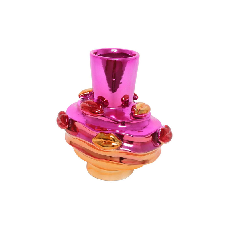 Afbeelding laden in galerijviewer, Countryfield vaas glamour s roze 25,5x20x27cm

