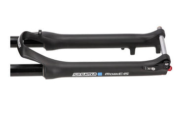 Srsuntour sr suntour - vork mobie 45 lor ds coil 700c 100mm tapered 15mm zwart
