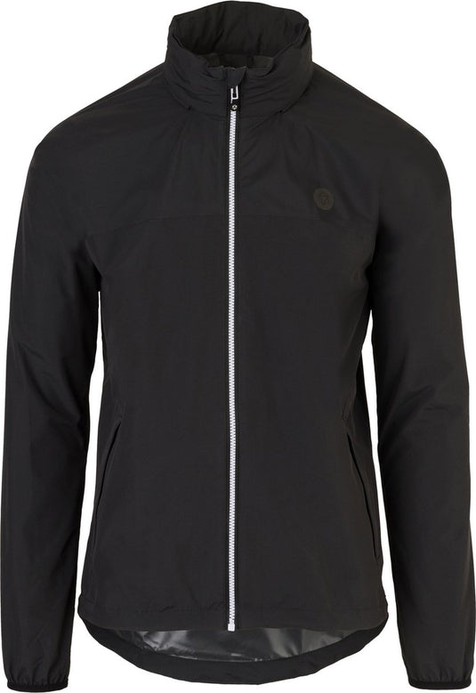 Agu go regenjas essential - regenjas dames heren - ademende en waterdichte regenjas - fietsjack - zwart - m