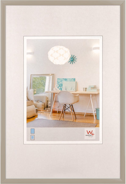 Walther new lifestyle - kunststof lijst - fotoformaat 40x50 cm - grijs