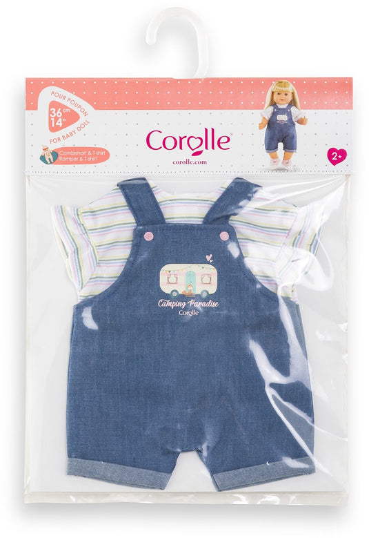 Corolle poppen jeans overall met t-shirt kleine ontdekker - 36cm