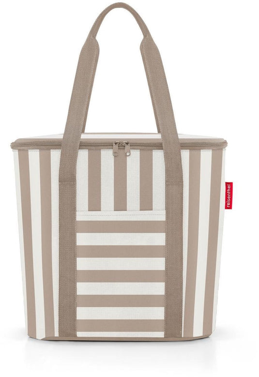 Reisenthel thermoshopper koeltas - 15l - summerstripes coffee zand