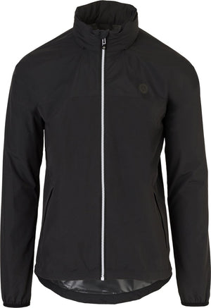 Agu go regenjas essential - regenjas dames heren - ademende en waterdichte regenjas - fietsjack - zwart - m