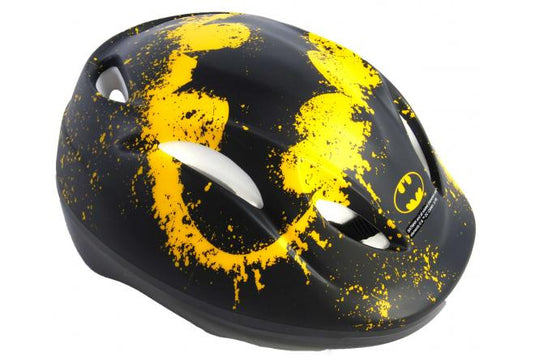 skate fietshelm Batman juniGoud 52-56 cm zwart geel