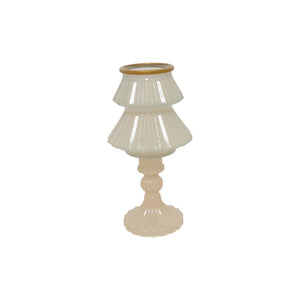 Countryfield kandelaar boom tallina s crã¨me glas ø10,5xh18,5cm