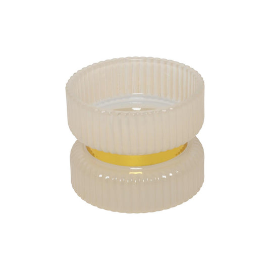 Countryfield kandelaar sybel crã¨me glas ã˜9xh7cm