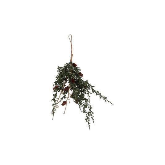 Countryfield kunst hangplant chamaecyparis groen 5x12x40cm