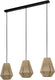 Eglo alderney hanglamp - e27 - 90 cm - zwart bruin