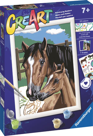 Ravensburger creart schilderen op nummer - dollen met veulens