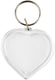 Creativ company hart sleutelhanger 40x40 mm 25 stuks
