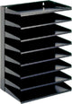 V-part - sorteerrek 8-delig - steel - zwart - sorteerbak