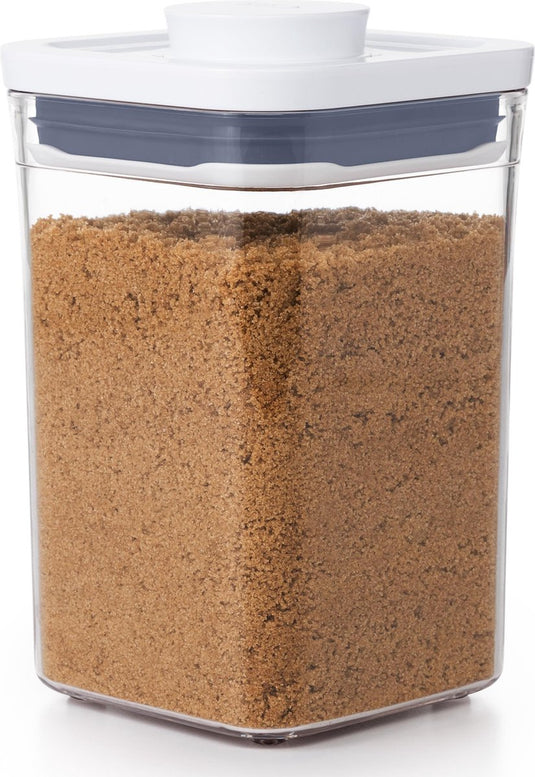 Oxo voorraadbus 'pop' klein vierkant - laag (1,0 liter)