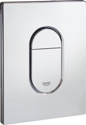 Grohe arena cosmopolitan bedieningspaneel toilet - dual flush - kunststof - chroom