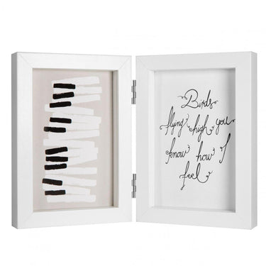 Henzo fotolijst piano tweeluik 13x18cm wit