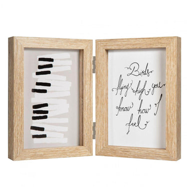 Henzo fotolijst piano tweeluik 13x18cm naturel