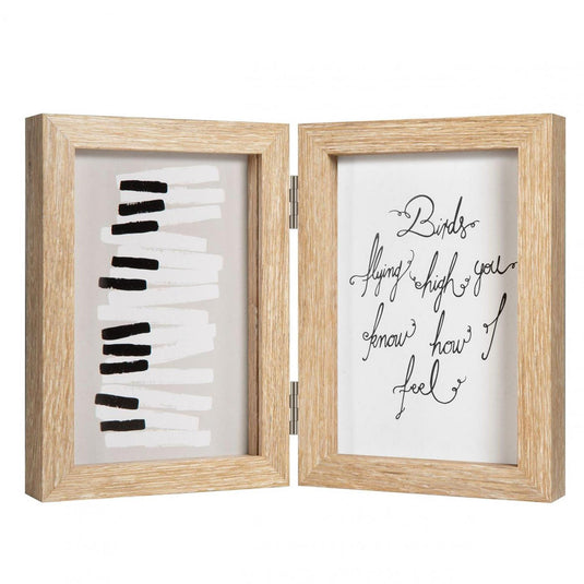 Henzo fotolijst piano tweeluik 13x18cm naturel