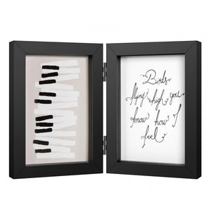 Henzo fotolijst piano tweeluik 13x18cm zwart